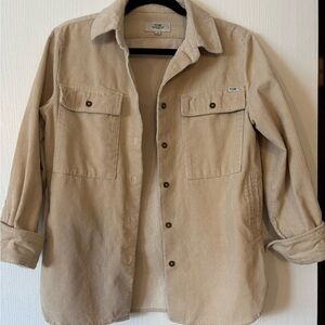 FOM Beige Corduroy Button-Down Shirt
